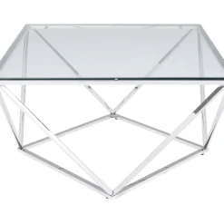 Table Basse Cristallo Argente 80X80Cm