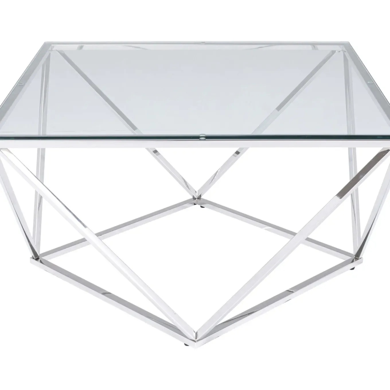 Table Basse Cristallo Argente 80X80Cm