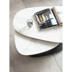Table Basse Franklin Blanc 150X58Cm