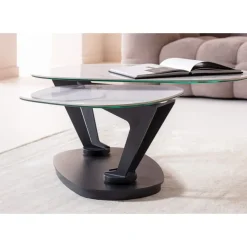 Table Basse Franklin Blanc 150X58Cm