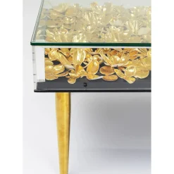 Table Basse Gold Flowers 120X60