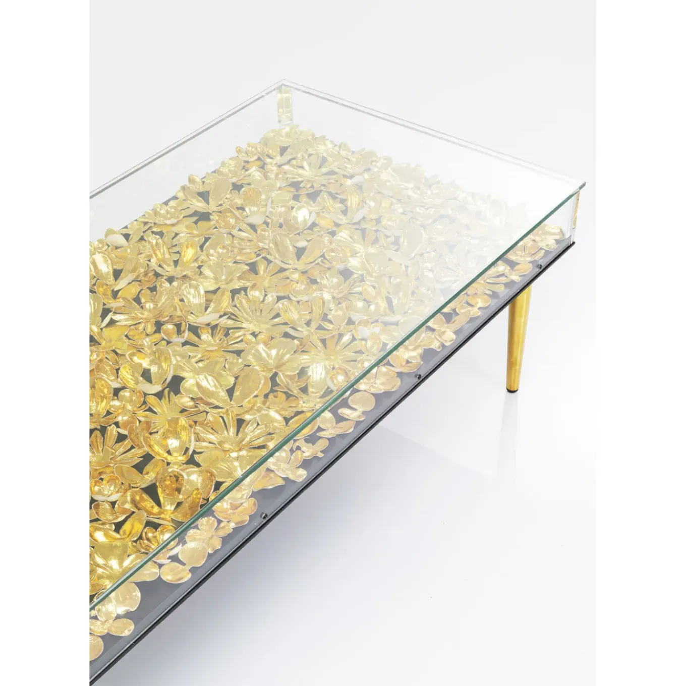 Table Basse Gold Flowers 120X60