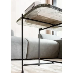 Table Basse Ice Noir 63X46Cm