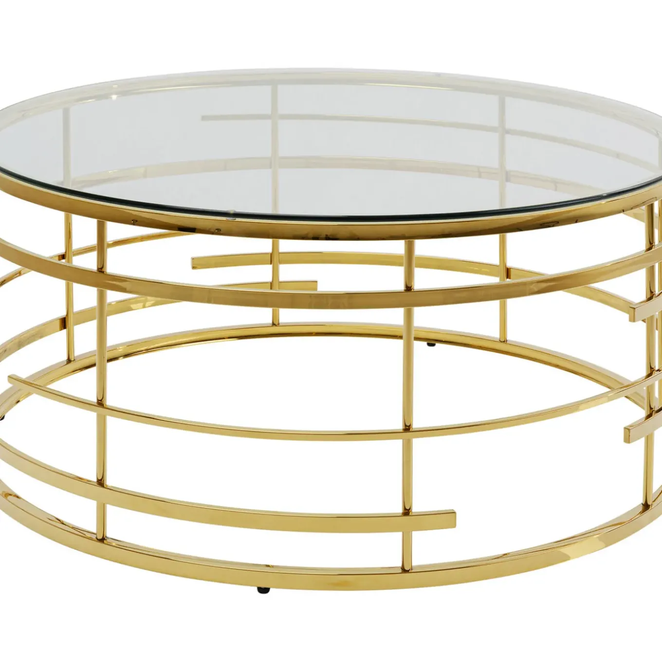 Table Basse Jupiter Dore O100Cm