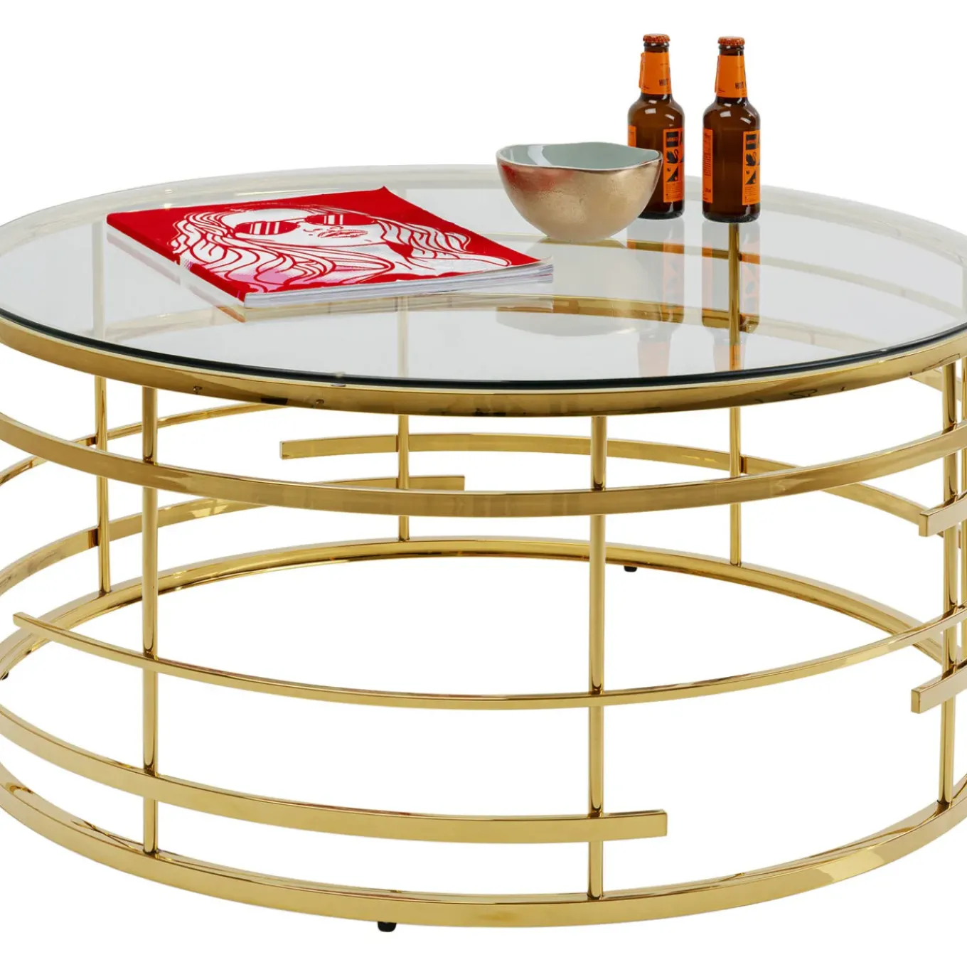 Table Basse Jupiter Dore O100Cm