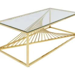 Table Basse Laser Dore 120X60Cm