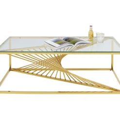 Table Basse Laser Dore 120X60Cm