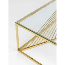 Table Basse Laser Dore 120X60Cm