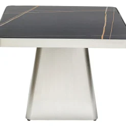 Table Basse Miler Argente 80X80Cm