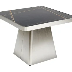 Table Basse Miler Argente 80X80Cm