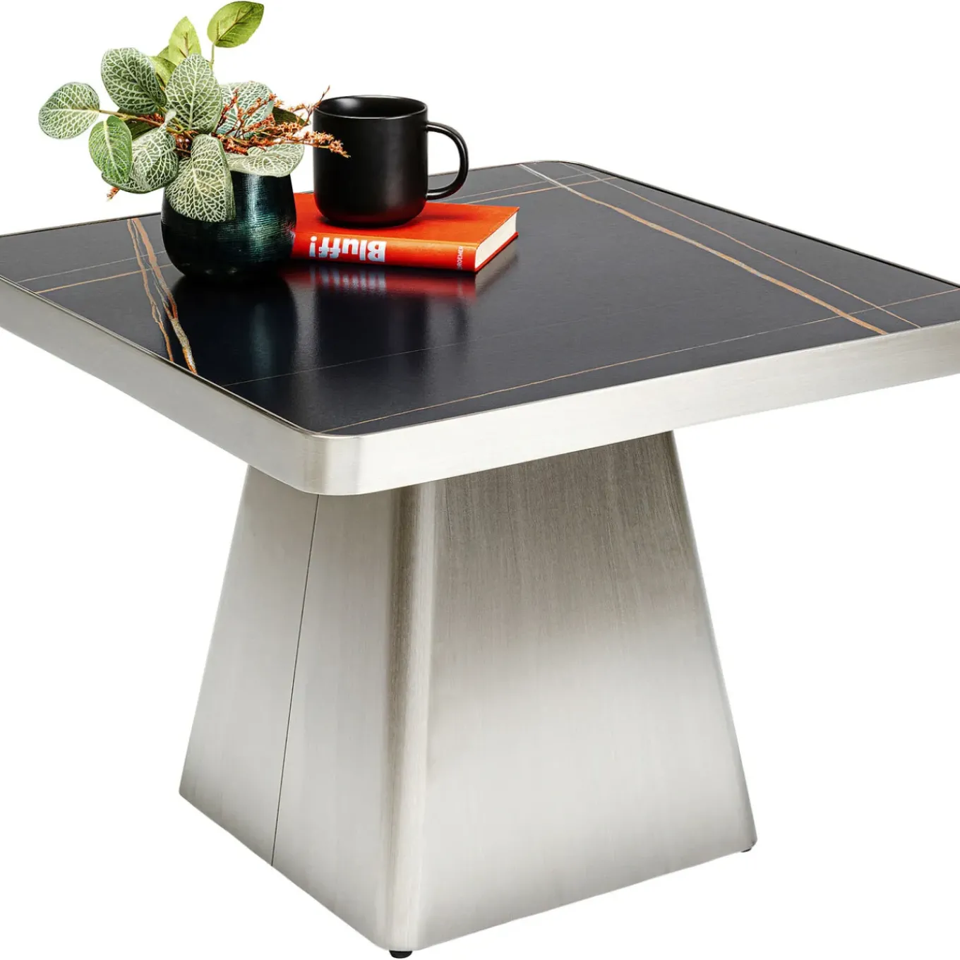 Table Basse Miler Argente 80X80Cm