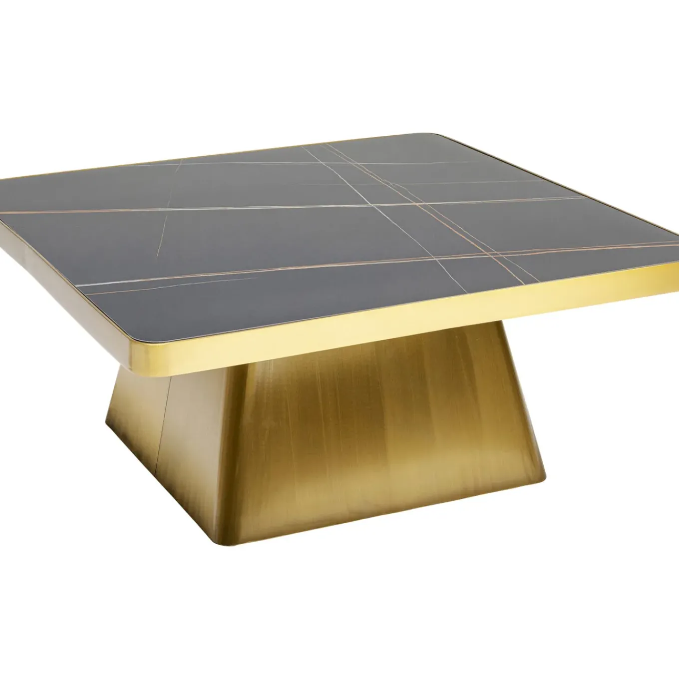 Table Basse Miler Dore 80X80Cm