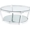 Table Basse Monocolo Argente O90Cm