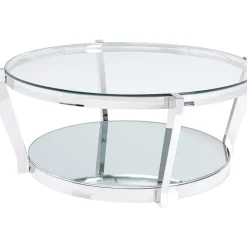 Table Basse Monocolo Argente O90Cm