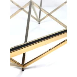 Table Basse Network Doree 105X105Cm