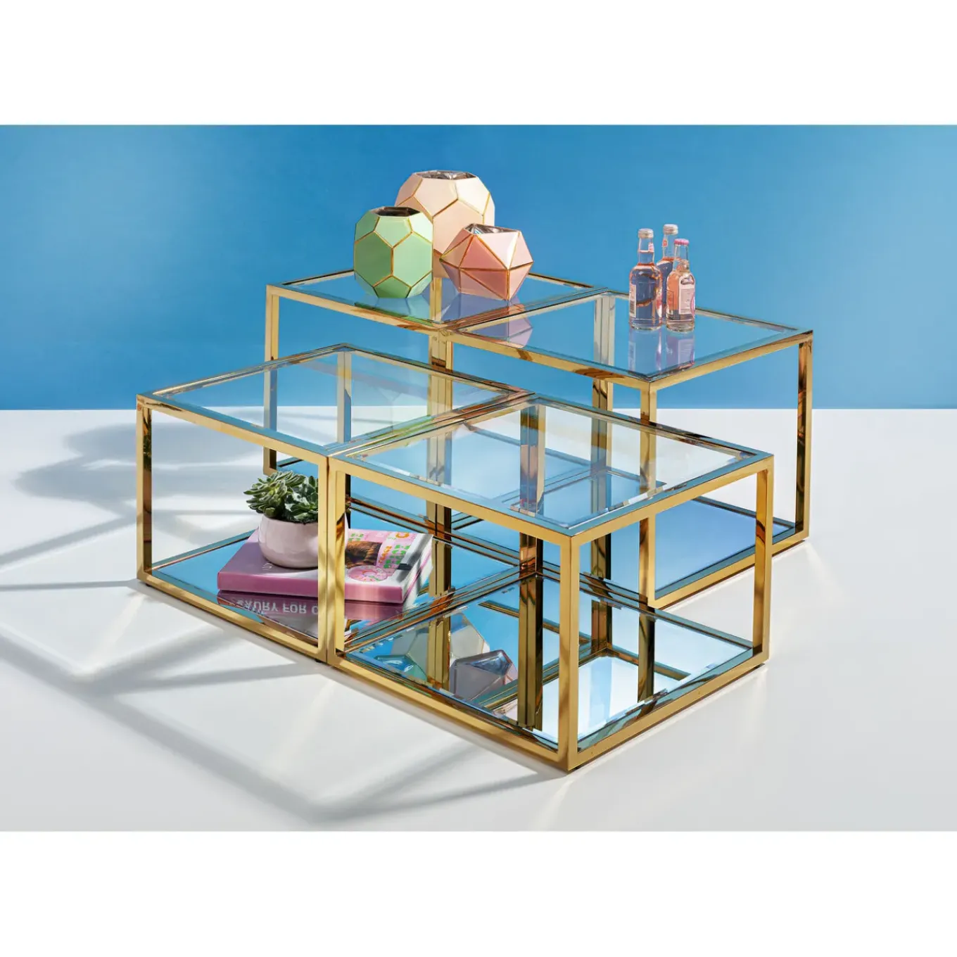 Table Basse Orion Dore (4/Set)