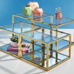 Table Basse Orion Dore (4/Set)