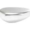 Table Basse Pebble Argente 122X96
