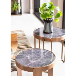 Table Basse Perelli Laiton (3/Set)