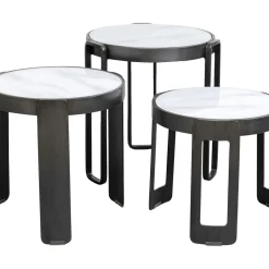 Table Basse Perelli Noir (3/Set)