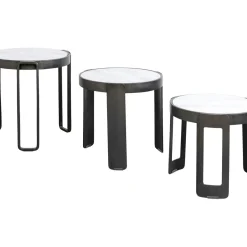 Table Basse Perelli Noir (3/Set)