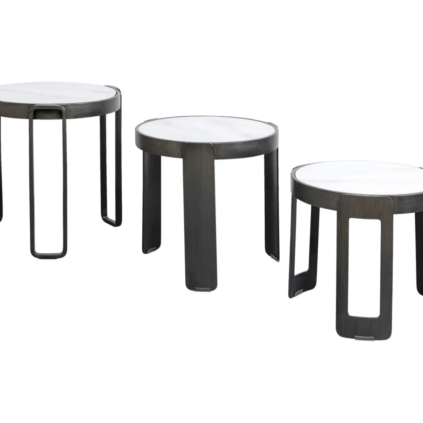 Table Basse Perelli Noir (3/Set)
