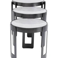 Table Basse Perelli Noir (3/Set)