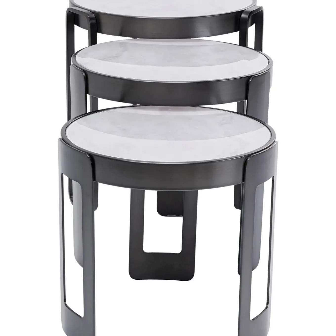 Table Basse Perelli Noir (3/Set)