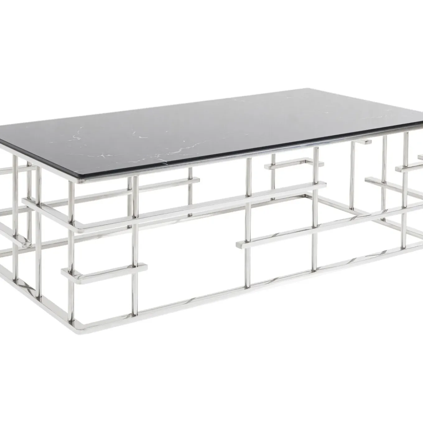 Table Basse Rome Argente 130X70Cm