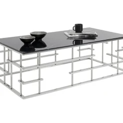 Table Basse Rome Argente 130X70Cm