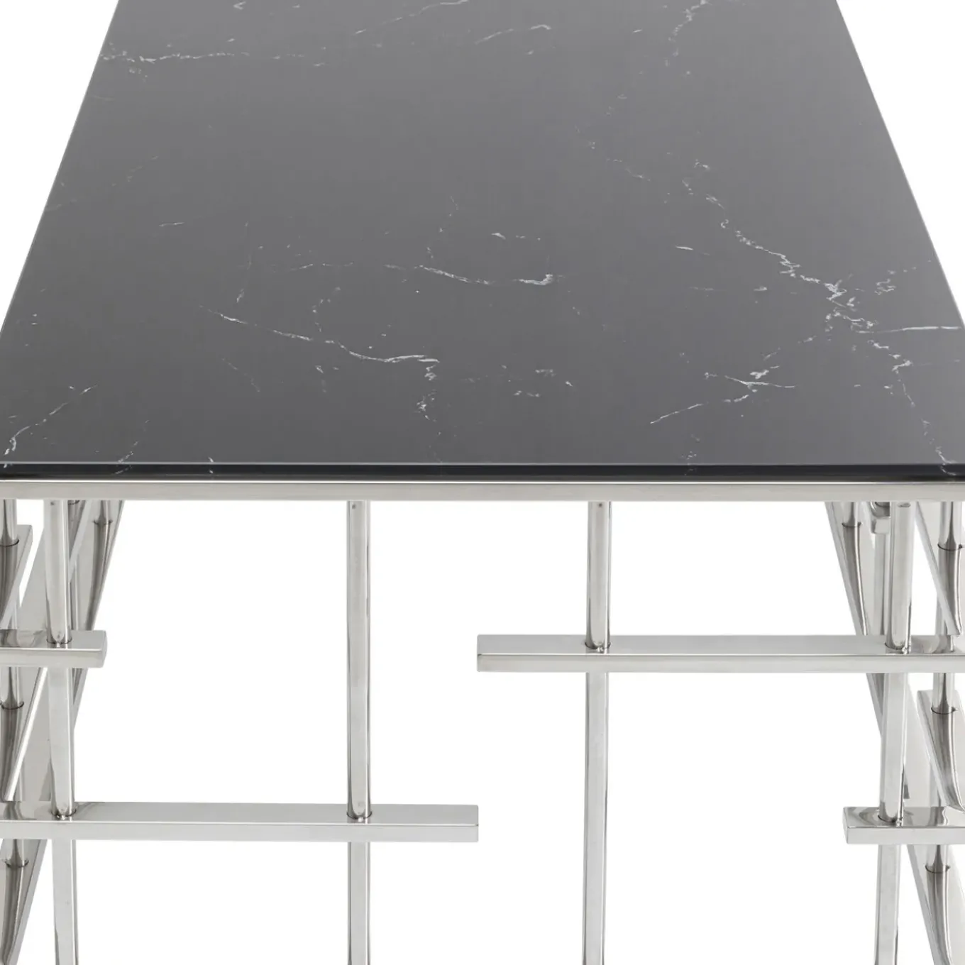 Table Basse Rome Argente 130X70Cm