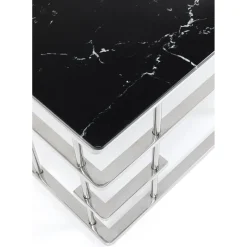 Table Basse Rome Argente 130X70Cm
