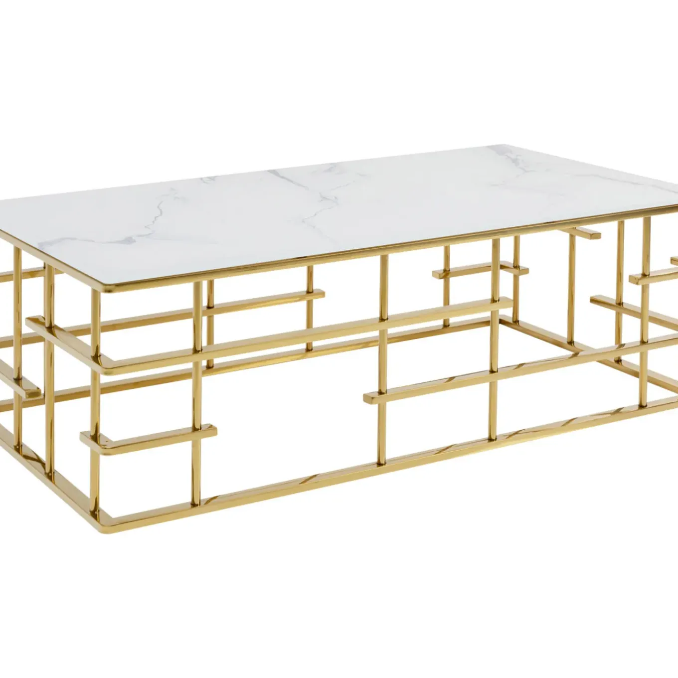 Table Basse Rome Dore 130X70Cm