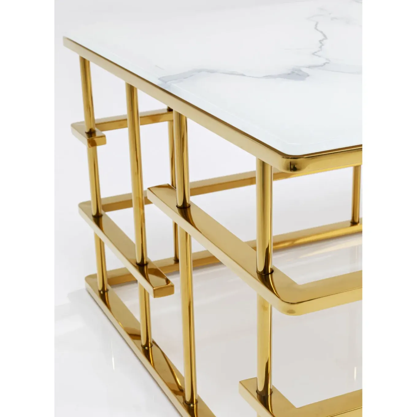 Table Basse Rome Dore 130X70Cm