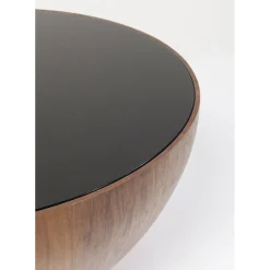 Table Basse Tear Drops Noyer O80Cm
