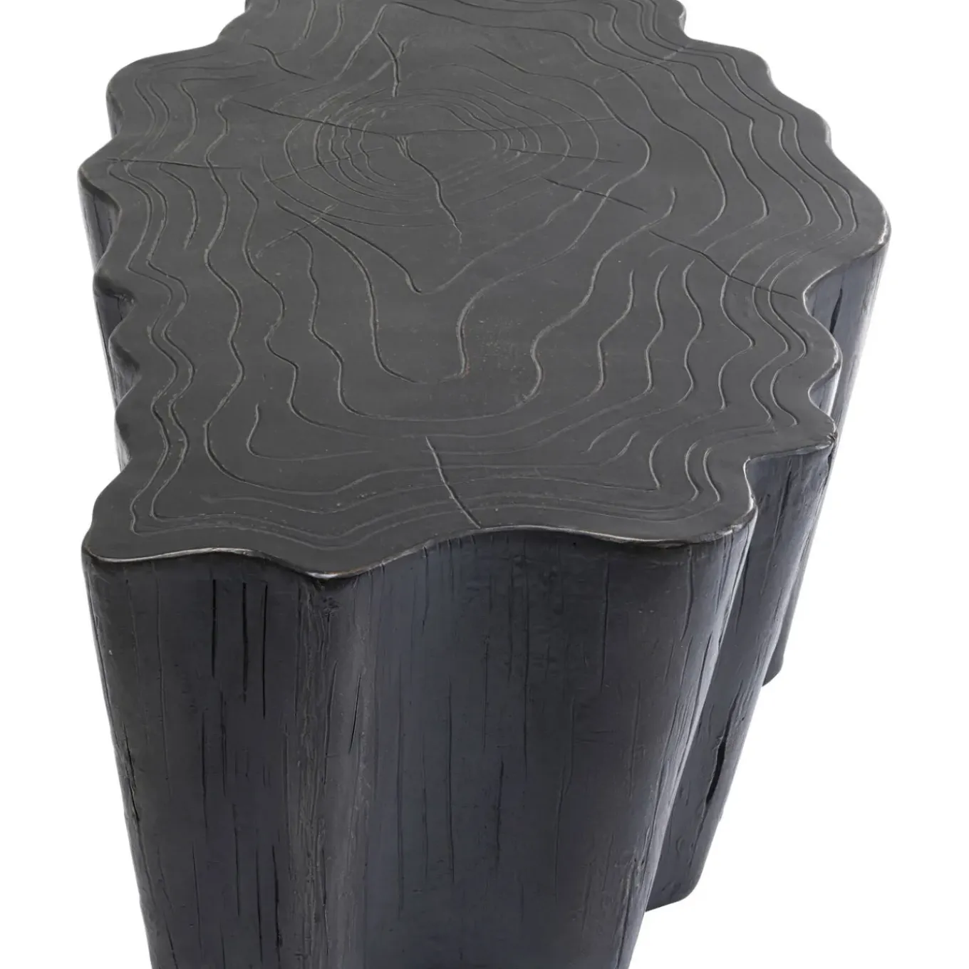 Table Basse Tree Stump Noir 119X68Cm