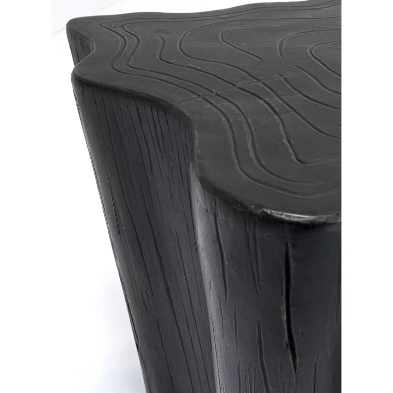 Table Basse Tree Stump Noir 119X68Cm