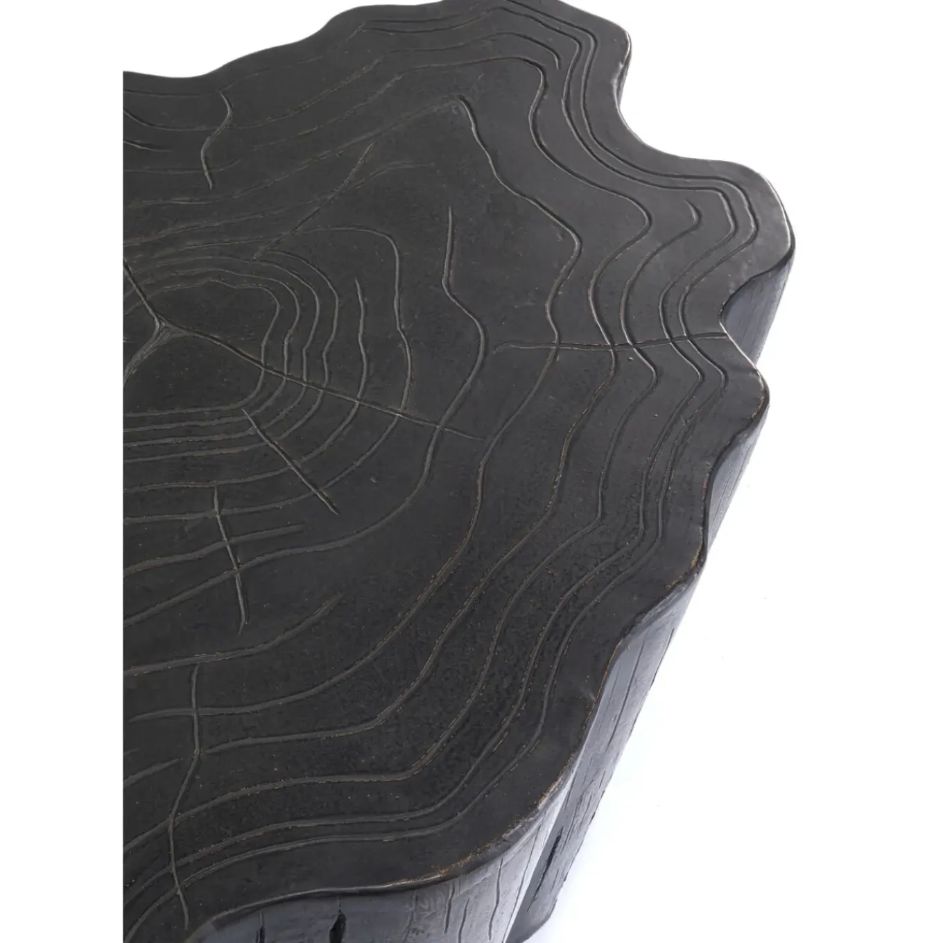 Table Basse Tree Stump Noir 119X68Cm