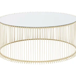 Table Basse Wire Uno Laiton 60X90Cm