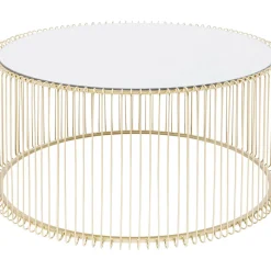 Table Basse Wire Uno Laiton O80Cm