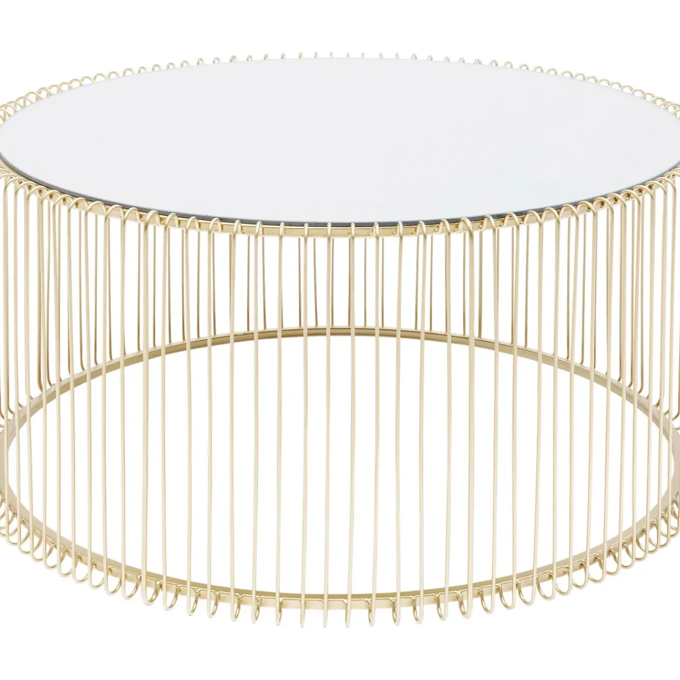 Table Basse Wire Uno Laiton O80Cm