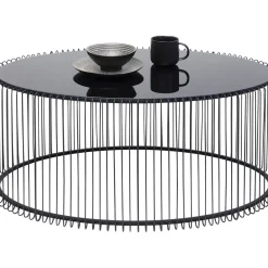 Table Basse Wire Uno Noir 60X90Cm