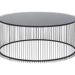 Table Basse Wire Uno Noir 60X90Cm