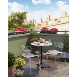 Table Bistrot Kaffeehaus Blanc O 60