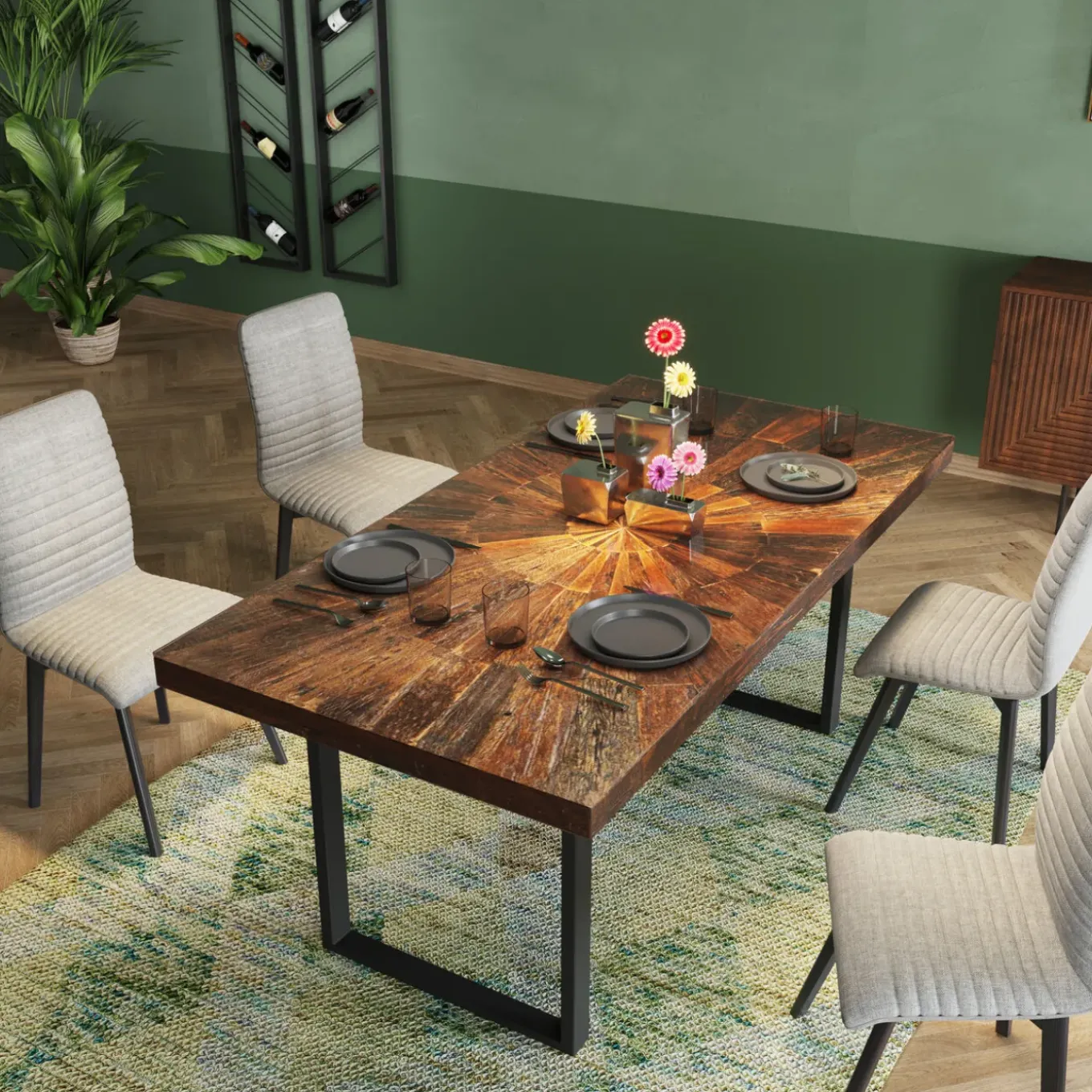 Table Conley Noir 180X90