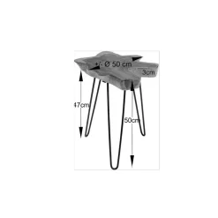 Table D Appoint Aspen Nature 50X50Cm