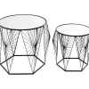 Table D Appoint Cobweb Noir (2/Set)