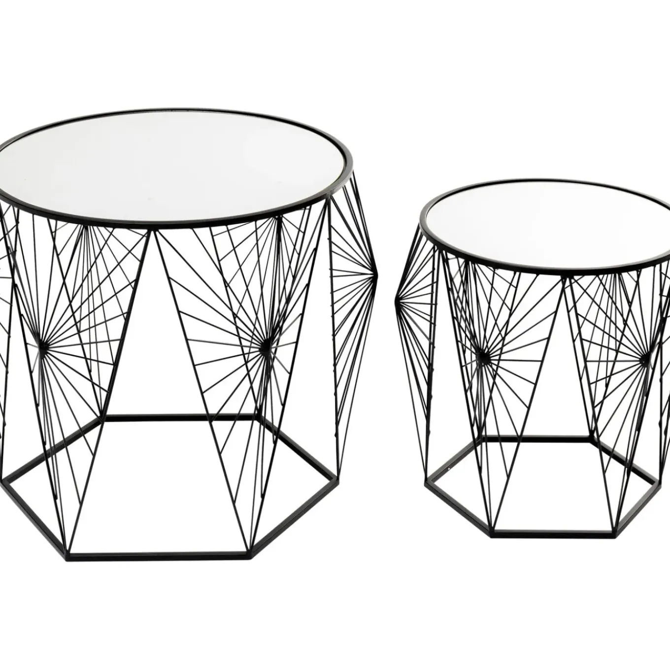 Table D Appoint Cobweb Noir (2/Set)