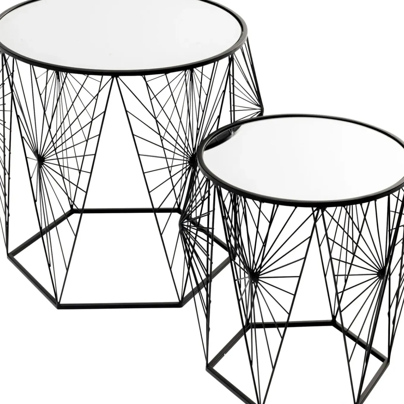Table D Appoint Cobweb Noir (2/Set)