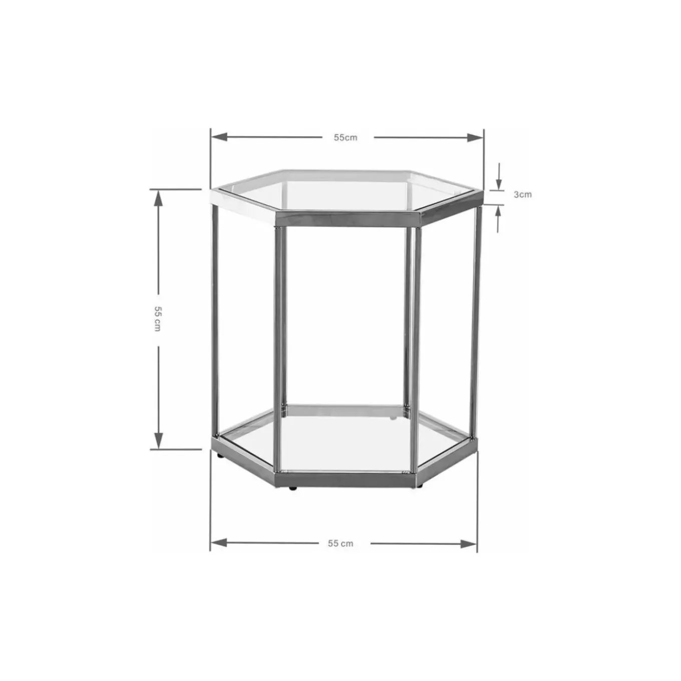 Table D Appoint Comb Noir 55